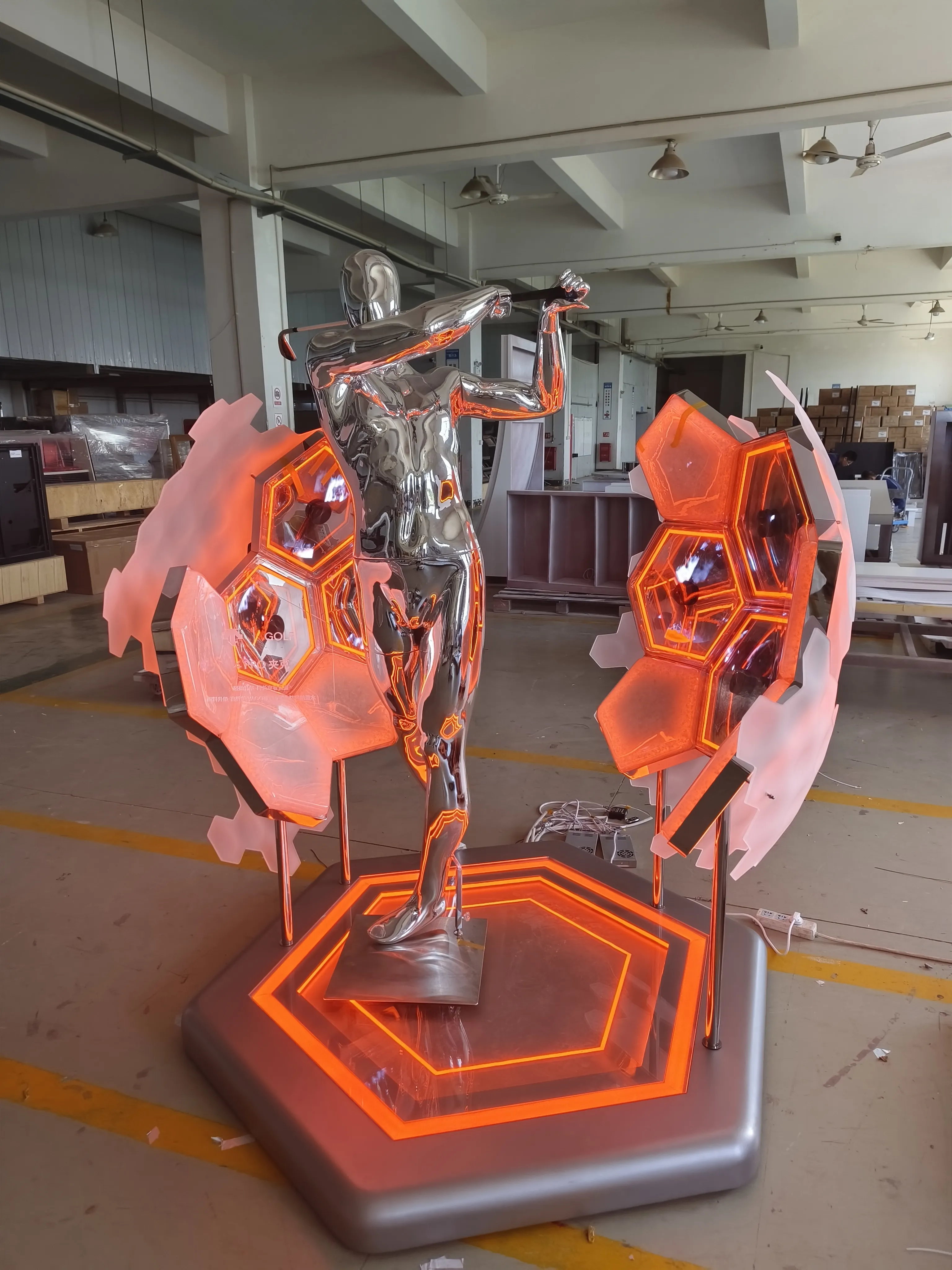 The production of customized display props for the customer'