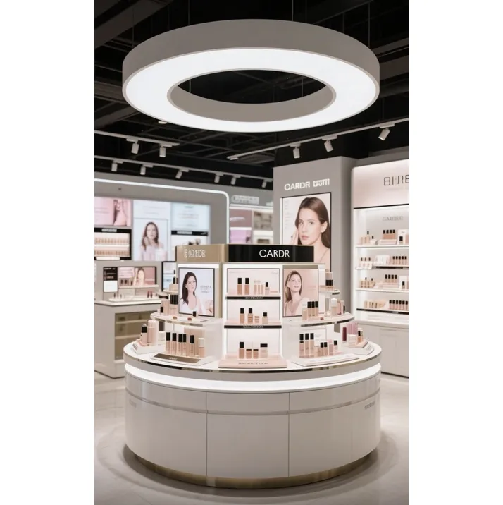 M&S Island Makeup Display Cabinet for Cosmetics Beauty Salon Skincare Products Makeup Samples Showcase M&S Island Makeup Display Cabinet for Cosmetics Beauty Salon Skincare Products Makeup Samples Showcase