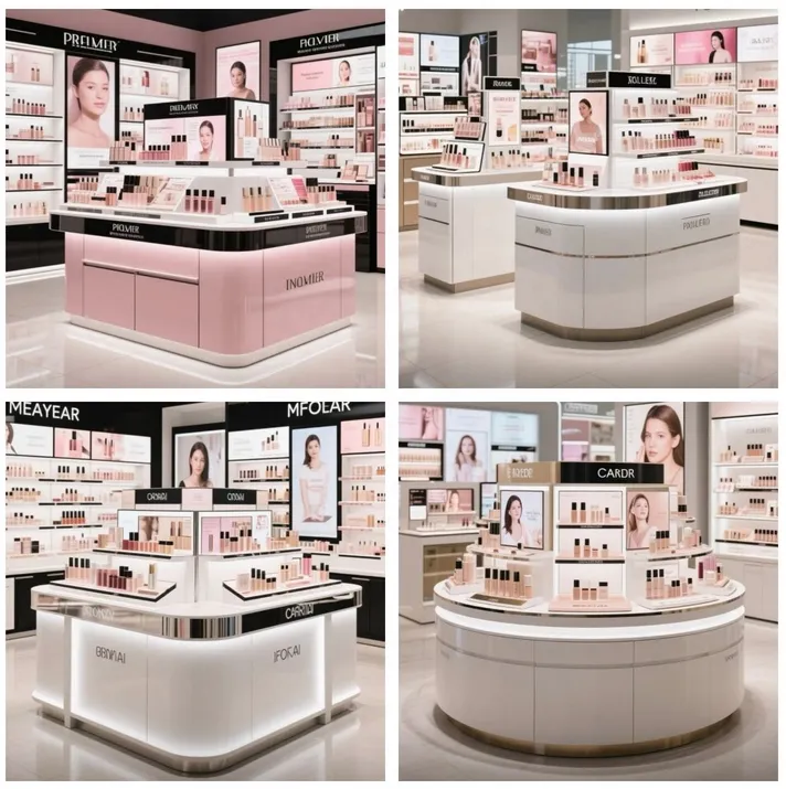 M&S Island Makeup Display Cabinet for Cosmet M&S Island Makeup Display Cabinet for Cosmet